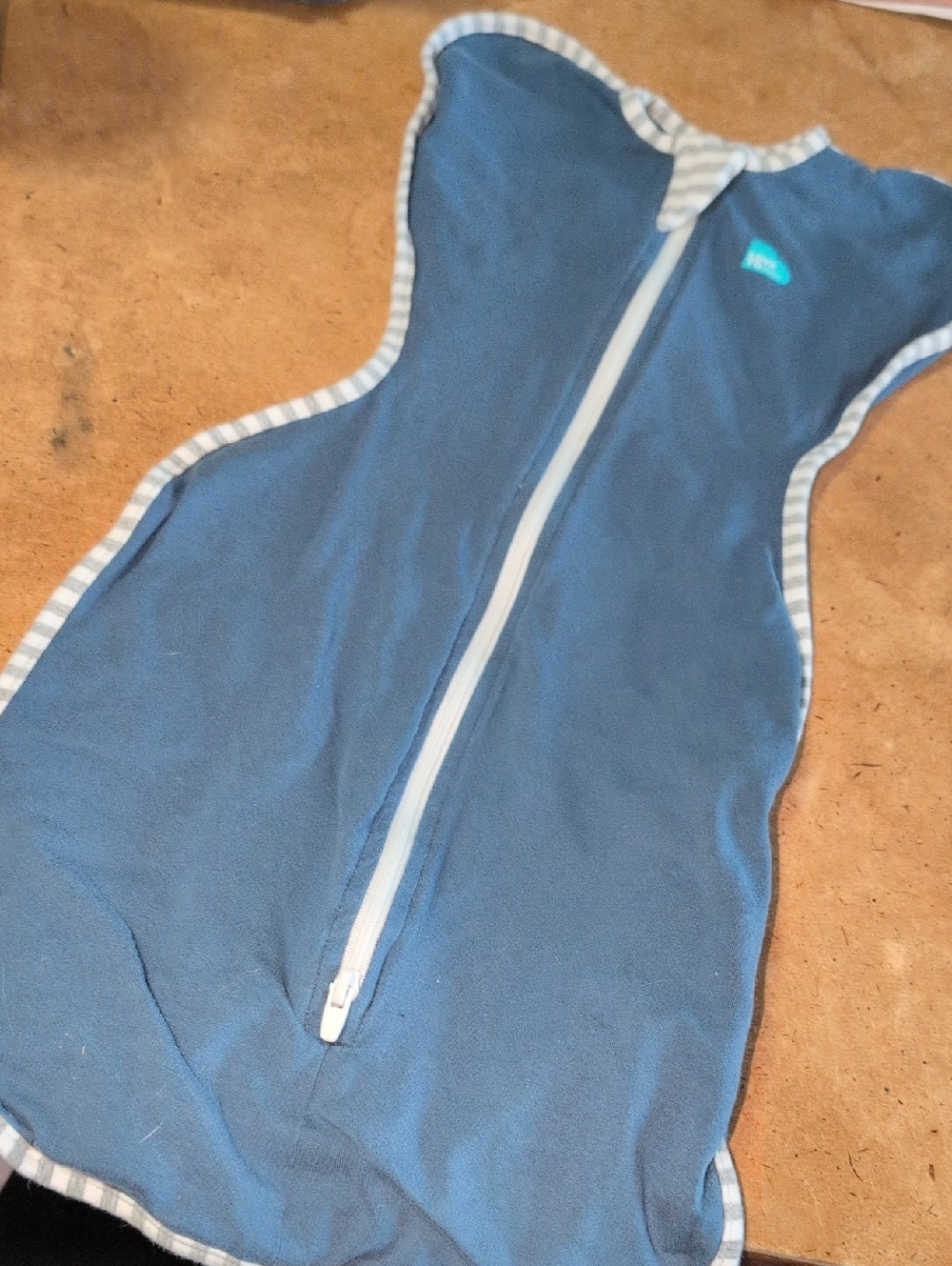 Baby Love To Dream Swaddle Up Blue Infant Sleep Sack with Front Zipper Size S